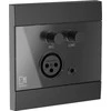 Audac ML Ścienny moduł AUDAC WP210/B, XLR mic + 3,5 mm jack, juoda