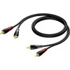 Kabelis Procab RCA (Cinch) x2 - RCA (Cinch) x2 20m juoda (CLA800/20)