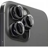 Mobile Origin „Easy Lens“ apsauginiai stikliukai, juodi – „iPhone 15 Pro / 15 Pro Max“