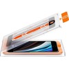 „Mobile Origin“ ekrano apsaugos iPhone 8 / 7 / SE 2022 / SE 2020 su lengvai aplikuojamais apsauginiais lipdukais, 2 vnt. pakuotėje.
