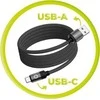 Mobile Origin Magnetinis patentuotas originalus kabelis USB-A į USB-C 1 m, juodas