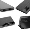 Mocco Smart Flip atverčiamas dėklas skirtas Samsung Galaxy A42 5G, juodas