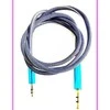 Mocco Textile Premium AUX Cable 3.5 mm -> 3.5 mm 1m Mėlyna