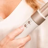 8 viename Cecotec Bamba CeramicCare AirGlam šampano spalvos plaukų suktukas ir džiovintuvas