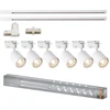 Mojeledy Projektorių su 1 fazės bėgine magistrale rinkinys TRACK ELEMENTAL 2 m 6xGU10 baltas 4099854600074
