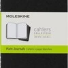 Užrašų knygutė Moleskine Cahier 9x14cm, baltais lapais, minkštu viršeliu, juodos spalvos, 3 vnt