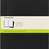 Užrašų knygutė Moleskine Cahier 19x25cm, baltais lapais, minkštu viršeliu, juodos spalvos