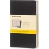 Užrašų knygutė Moleskine Cahier 9x14cm, langeliais, minkštu viršeliu, juodos spalvos