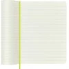Moleskine MOLESKINE Classic XL užrašų knygelė (19x25cm), linijuota, minkštais viršeliais, 192 puslapiai, citrininės žalios spalvos
