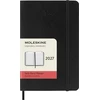 Moleskine Kasdienis kalendorius 2027, 12M, P, 9x14cm, minkšti viršeliai, juodas (MS-9279455)