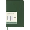 Moleskine savaitinis kalendorius 2027, 12M, P, 9x14 cm, minkšti viršeliai, myrtle žalias (MS-9279974)