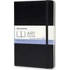 Užrašų knygutė Moleskine Sketchbooks 13x21cm, baltais lapais, kietu viršeliu, juodos spalvos