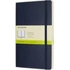 Užrašų knygutė Moleskine Classic 13x21cm, baltais lapais, minkštu viršeliu, mėlynos spalvos