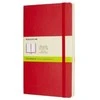 Moleskine Srl Užrašų knygutė Moleskine Classic 13x21cm, baltais lapais, minkštu viršeliu, raudonos spalvos