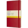 Moleskine Srl Užrašų knygutė Moleskine Classic 13x21cm, langeliais, minkštu viršeliu, raudonos spalvos
