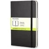 Moleskine Srl Užrašų knygutė Moleskine Classic 9x14cm, baltais lapais, kietu viršeliu, juodos spalvos