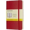*Užrašų knygutė Moleskine Classic 9x14cm, linijomis, minkštu viršeliu, raudonos spalvos
