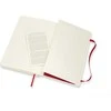 Moleskine Srl Užrašų knygutė Moleskine Classic 13x21cm, linijomis, minkštu viršeliu, raudonos spalvos