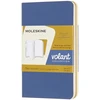 Moleskine 2 sąsiuvinių rinkinys MOLESKINE Volant, XS, 6,5x10,5 cm, lygus, 56 puslapiai, mėlyna/gintarinė geltona
