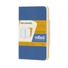 Moleskine 2 sąsiuvinių rinkinys MOLESKINE Volant, XS, 6,5x10,5cm, su linijomis, 56 lapai, mėlynos/gintarinės geltonos spalvos
