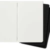 Užrašų knygutė Moleskine Cahier 13x21cm, baltais lapais, minkštu viršeliu, juodos spalvos