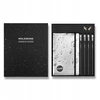 Moleskine rinkinys NASA: 2 segtukai + 1 sąsiuvinis L linijomis + 4 pieštukai (MS-9277543)
