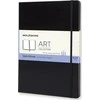 Užrašų knygutė Moleskine Sketchbooks A4, baltais lapais, kietu viršeliu, juodos spalvos