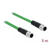 Molex PN DELOCK Netzwerkkabel M12 4 Pin D-kodiert ST zu ST TPU 5 m