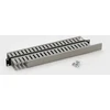 Molex Pn TRITON 19" stelažų panelė 1U dvipusis plastikinis bėgelis, pilkas