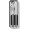 Monbento Rinkinys Travel Cutlery Slim Box juoda