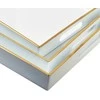 Mondex BLANCHE Baltas 3 dekoratyvinių padėklų rinkinys 40x30x4cm/35x25x3.5cm/30x20x3.5cm