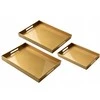 Mondex BLANCHE GOLD komplektas 3 Tac Dekoracyjnych40x30x4cm/35x25x3,5cm/30x20x3,5cm