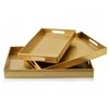 Mondex BLANCHE GOLD komplektas 3 Tac Dekoracyjnych40x30x4cm/35x25x3,5cm/30x20x3,5cm