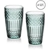 Mondex Since 1986 ELLA Žalias Komplet 4 szklanek 370ml370ml 8x6x12 cm