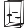 Mondex Žvakidė metalinas juoda už 3 žvakes 24x20x36 cm