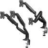 Laikiklis ONKRON Dual Monitorius Desk Mount Stand for 13 to 32-Inch LCD LED Monitors iki 9kg, Juodas