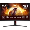 AOC G4 C32G4Z kompiuterio monitorius 80 cm (31.5″) 1920 x 1080 pikseliai „Full HD“ LCD Juoda, Raudona