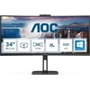 Monitorius AOC CU34V5CW 34 colių UWQHD VA CURVED TURI WEBCAM DP/HDMI/USB-C PD 65W