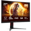 Monitorius AOC G4 C27G4Z2 monitorius komputerowy 68,6 cm (27") 1920 x 1080 px Full HD LCD Juodas, Raudona