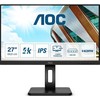 Monitorius AOC LCD U27P2CA / 27 " / IPS / UHD / 3840x2160 / 16:9 / 60Hz / 4 ms reakcijos laikas / Su garsiakalbiu / Reguliuojamas pasukimas, pakreipimas, aukštis / Matinis