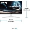 Monitorius BENQ EX271 27 colių IPS FHD 400cd/m2 1ms 180Hz HDMIx2 DP šakotuvas USB garsiakalbiai