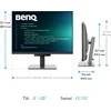 Monitorius BENQ RD280U 28,2 colio IPS 3840x2560 350cd/m2 5ms HDMI 2.0 DP USB tipas C PD90W HUB USB KVM Aukštis