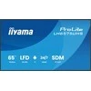 Monitorius „Iiyama LH6575UHS-B2AG“ 65 colių 4K UHD profesionalus skaitmeninis reklaminis ekranas, veikiantis visą parą, su „Android“ OS, „FailOver“ ir „Intel® SDM“ lizdu.