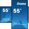 Monitorius „iiyama 55“ 3840 x 2160, UHD VA panelė, 25 % migla, 500 cd/m², kraštovaizdžio ir portreto režimas, 24/7
