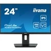 Monitorius Iiyama 24 colių WQHD IPS technologijos skydelis su USB šakotuvu, 100 Hz atnaujinimo dažniu ir reguliuojamo aukščio stovu