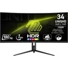 Monitorius MSI MAG 342CQR E2 34" / UWQHD / 180Hz / 1ms / curved juodos spalvos
