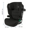 Automobilinė kėdutė Monroe KIDWELL FOTELIK TENDO Juodas 100-150cm ISOFIX