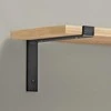 Lentynos laikiklis Dolle Lip, 200×130 mm, juoda