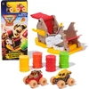 MONSTER JAM MINI JAMS paleidimo trasa su 2 transporto priemonėm Boneyard Blaster, 6069711