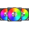 Montech Fan Metal Pro 12 ARGB PWM juodo 120 mm ventiliatorių komplektas (3 vnt.)